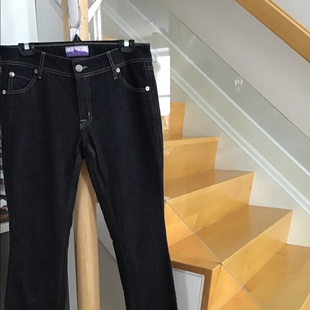Printed fleece lined jeans